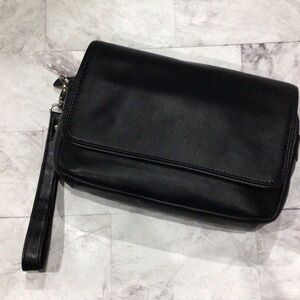 Elegant Black Clutch Wristlet